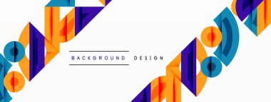 Dairesel ve yuvarlak elementlerin yer aldığı soyut geometrik arkaplan. Kalın kontrast, pürüzsüz gradyanlar, dinamik kompozisyon, fütüristik stil