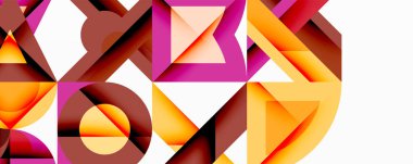 Çemberler soyut arkaplan çizgilerini kareler