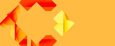 Birbirine kenetlenmiş dairesel ve açısal şekillerle soyut geometrik bileşim, pürüzsüz gradyanlar ve beyaz arkaplan üzerinde keskin karşıtlıklar