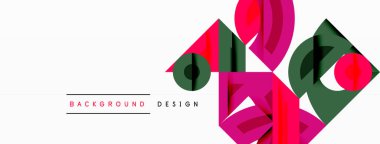 Soyut geometrik arkaplan şekilleri modern ve simetrik bir model oluşturur. Kalın kontrast, pürüzsüz gradyanlar, dinamik kompozisyon, fütüristik stil