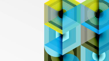 Altıgenler tasarımı geometrik soyut arkaplan