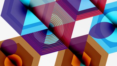 Yaratıcı altıgenler geometrik şekiller tasarımı