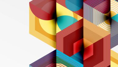 Altıgenler tasarımı geometrik soyut arkaplan