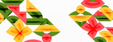 Dairesel ve yuvarlak elementlerin yer aldığı soyut geometrik arkaplan. Kalın kontrast, pürüzsüz gradyanlar, dinamik kompozisyon, fütüristik stil