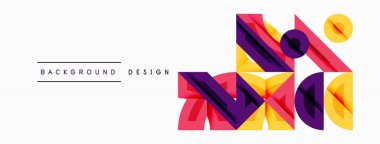 Soyut geometrik arkaplan şekilleri modern ve simetrik bir model oluşturur. Kalın kontrast, pürüzsüz gradyanlar, dinamik kompozisyon, fütüristik stil