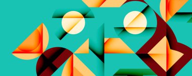 Çemberler soyut arkaplan çizgilerini kareler