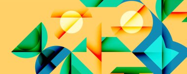 Çemberler soyut arkaplan çizgilerini kareler