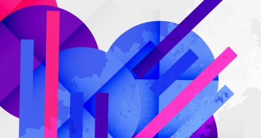 Kareler, daireler, üçgenler ve kumlu, gürültülü doku. Duvar Kağıdı, Sancak, Arkaplan, Kart, Kitap İllüstrasyonu, İniş Sayfası