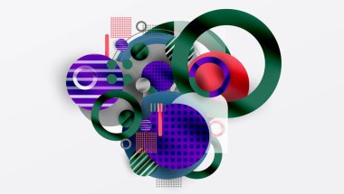 Soyut arkaplan - pürüzsüz eğimleri ve şeffaflığı olan katmanlı geometrik şekiller