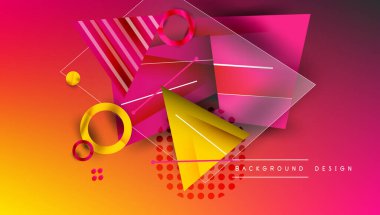 Yaratıcı üçgenler ve daireler bileşimi