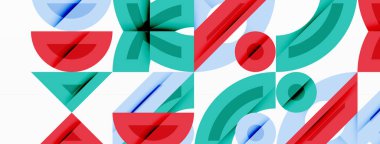 Soyut geometrik arkaplan şekilleri modern ve simetrik bir model oluşturur. Kalın kontrast, pürüzsüz gradyanlar, dinamik kompozisyon, fütüristik stil