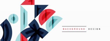 Soyut geometrik arkaplan şekilleri modern ve simetrik bir model oluşturur. Kalın kontrast, pürüzsüz gradyanlar, dinamik kompozisyon, fütüristik stil