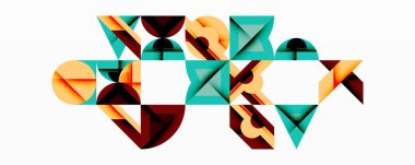 Çemberler soyut arkaplan çizgilerini kareler