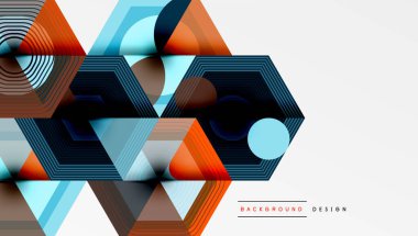 Yaratıcı altıgenler geometrik şekiller tasarımı