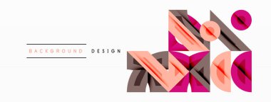 Soyut geometrik arkaplan şekilleri modern ve simetrik bir model oluşturur. Kalın kontrast, pürüzsüz gradyanlar, dinamik kompozisyon, fütüristik stil