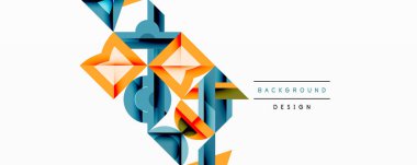 Çemberler soyut arkaplan çizgilerini kareler