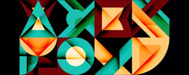 Çemberler soyut arkaplan çizgilerini kareler