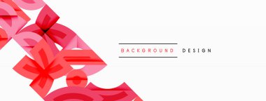 Soyut geometrik arkaplan şekilleri modern ve simetrik bir model oluşturur. Kalın kontrast, pürüzsüz gradyanlar, dinamik kompozisyon, fütüristik stil