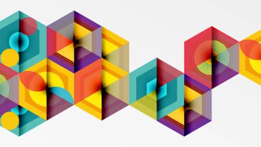 Altıgenler, elmas desenleri. Geometrik tekrarlayan altıgen arkaplan