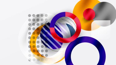 Soyut arkaplan - pürüzsüz eğimleri ve şeffaflığı olan katmanlı geometrik şekiller