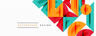 Soyut geometrik arkaplan şekilleri modern ve simetrik bir model oluşturur. Kalın kontrast, pürüzsüz gradyanlar, dinamik kompozisyon, fütüristik stil