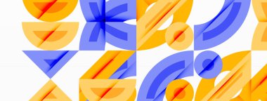 Soyut geometrik arkaplan şekilleri modern ve simetrik bir model oluşturur. Kalın kontrast, pürüzsüz gradyanlar, dinamik kompozisyon, fütüristik stil