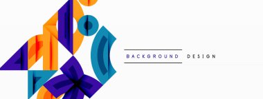 Dairesel ve yuvarlak elementlerin yer aldığı soyut geometrik arkaplan. Kalın kontrast, pürüzsüz gradyanlar, dinamik kompozisyon, fütüristik stil