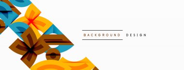 Soyut geometrik arkaplan şekilleri modern ve simetrik bir model oluşturur. Kalın kontrast, pürüzsüz gradyanlar, dinamik kompozisyon, fütüristik stil