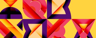 Çemberler soyut arkaplan çizgilerini kareler