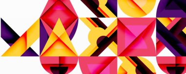 Çemberler soyut arkaplan çizgilerini kareler