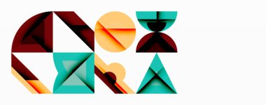 Çemberler soyut arkaplan çizgilerini kareler