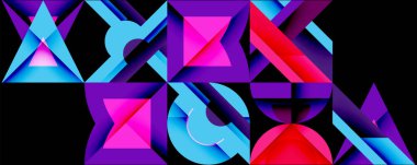 Çemberler soyut arkaplan çizgilerini kareler