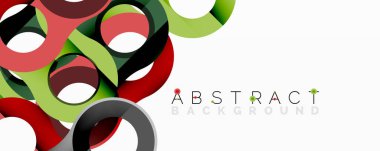 Birbirine dolanmış dairesel ve tübüler formlarla soyut bileşim eğimli, derinlikli ve keskin karşıtlıklara sahip akışkan bir yapı oluşturuyor.