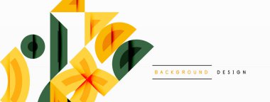 Dairesel ve yuvarlak elementlerin yer aldığı soyut geometrik arkaplan. Kalın kontrast, pürüzsüz gradyanlar, dinamik kompozisyon, fütüristik stil