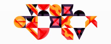 Çemberler soyut arkaplan çizgilerini kareler