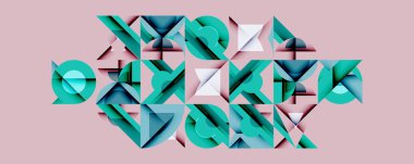 Çemberler soyut arkaplan çizgilerini kareler