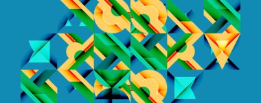 Çemberler soyut arkaplan çizgilerini kareler