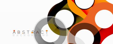 Birbirine dolanmış dairesel ve tübüler formlarla soyut bileşim eğimli, derinlikli ve keskin karşıtlıklara sahip akışkan bir yapı oluşturuyor.