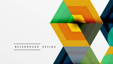 Altıgenler tasarımı geometrik soyut arkaplan