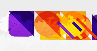 Çemberler, kareler ve çizgilerle geometrik arkaplandaki tahıllı leke dokusu. Duvar Kağıdı, Sancak, Arkaplan, Kart, Kitap İllüstrasyonu, İniş Sayfası