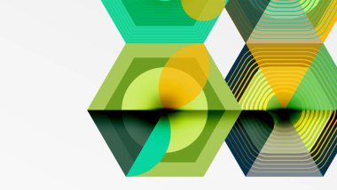 Altıgenler tasarımı geometrik soyut arkaplan