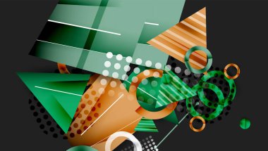 Renkli gradyanlı soyut arkaplan geometrik tasarımı