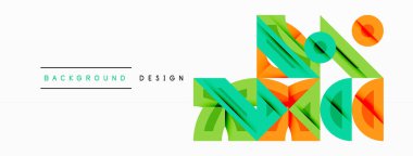 Soyut geometrik arkaplan şekilleri modern ve simetrik bir model oluşturur. Kalın kontrast, pürüzsüz gradyanlar, dinamik kompozisyon, fütüristik stil