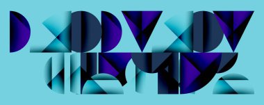 Minimum geometrik soyut arkaplan. Çember kare ve üçgen tasarımı