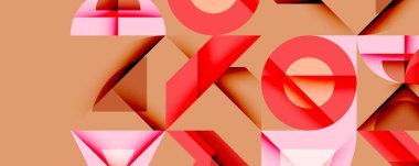 Çemberler soyut arkaplan çizgilerini kareler