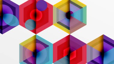 Altıgenler, elmas desenleri. Geometrik tekrarlayan altıgen arkaplan