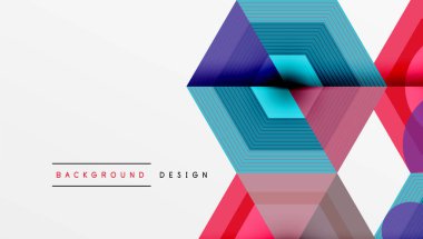 Yaratıcı altıgenler geometrik şekiller tasarımı