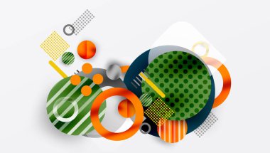 Soyut arkaplan - pürüzsüz eğimleri ve şeffaflığı olan katmanlı geometrik şekiller