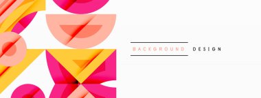 Dairesel ve yuvarlak elementlerin yer aldığı soyut geometrik arkaplan. Kalın kontrast, pürüzsüz gradyanlar, dinamik kompozisyon, fütüristik stil