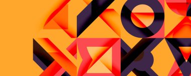 Çemberler soyut arkaplan çizgilerini kareler